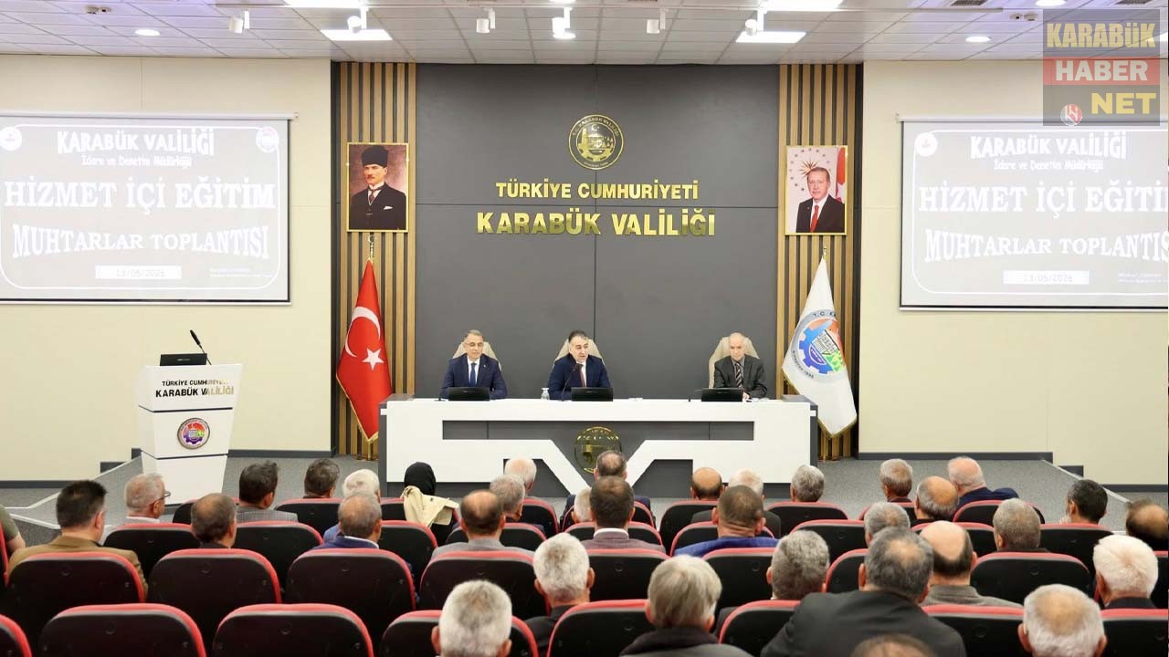 KARABÜK’TE MUHTARLAR TOPLANTISINDA YANGIN UYARISI