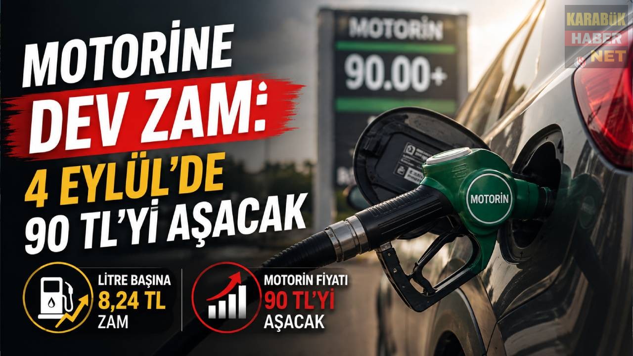 MOTORİNE DEV ZAM: 4 EYLÜL’DE 90 TL’Yİ AŞACAK